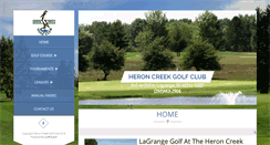 Desktop Screenshot of heroncreekgolfclub.com